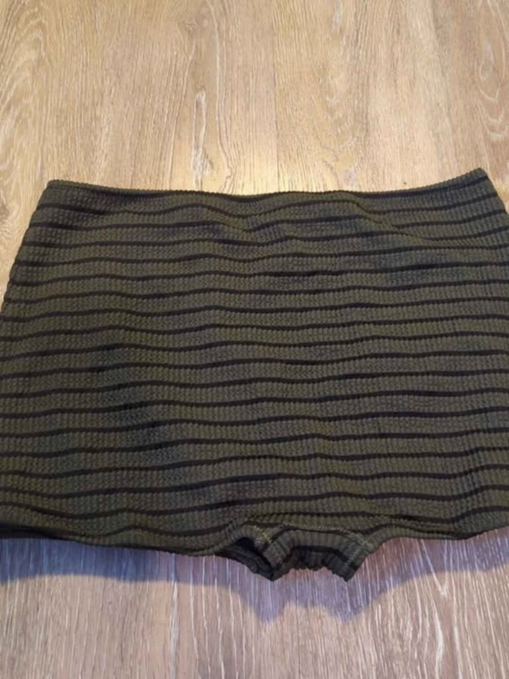 Disturbia Striped High Waisted Bikini Bottoms size 10 nwot